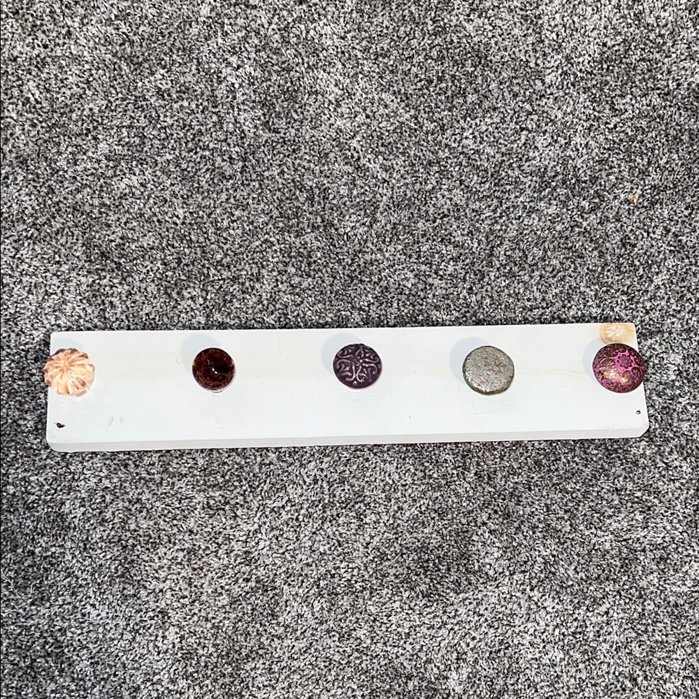 Decorative Wall Hook with Colorful Knobs